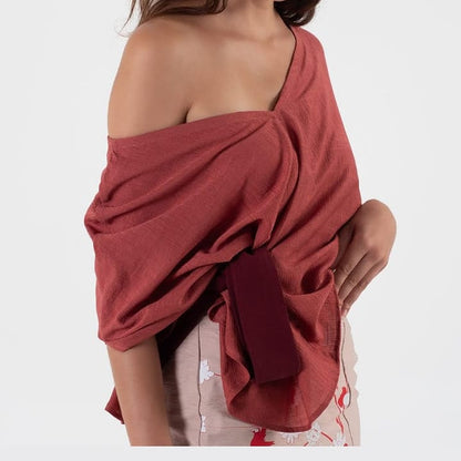 BLUSA PARIS COLOR TEJA